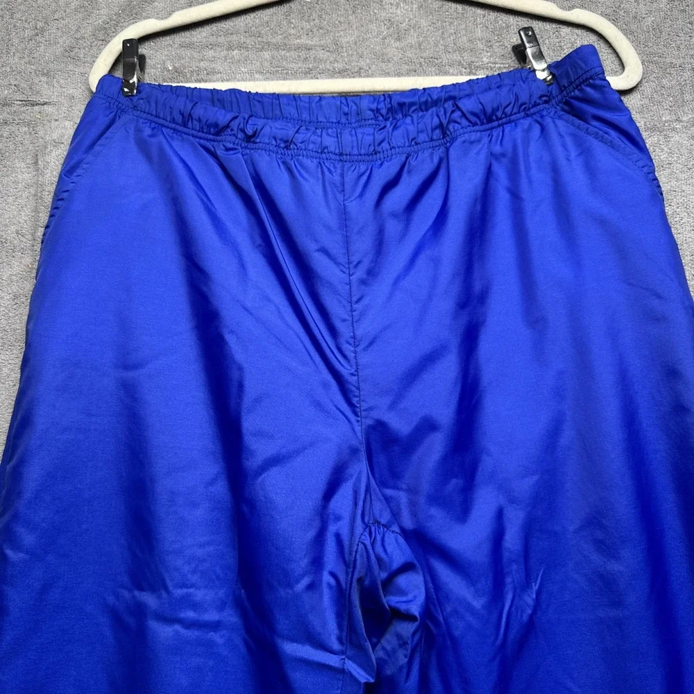 Sergio Tacchini Women's Blue Nylon Tracksuit Pants Size 10 Vintage‎ Retro Italy